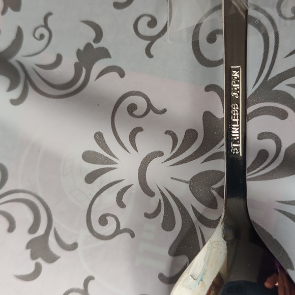 Rondeau Lot of 6 Tea Spoons Pretty Floral Handle Stainless Japan - Picture 8 of 8